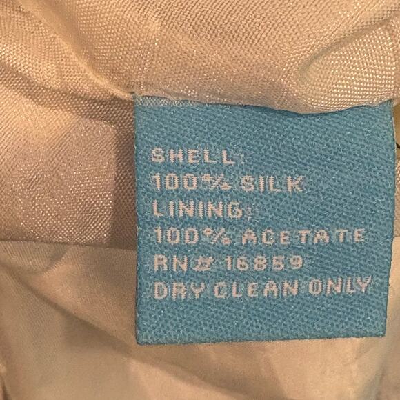 J. McLaughlin Silk Dress Size 14 Fit and Flare Sleeveless Halter Knee Length - Picture 4 of 6